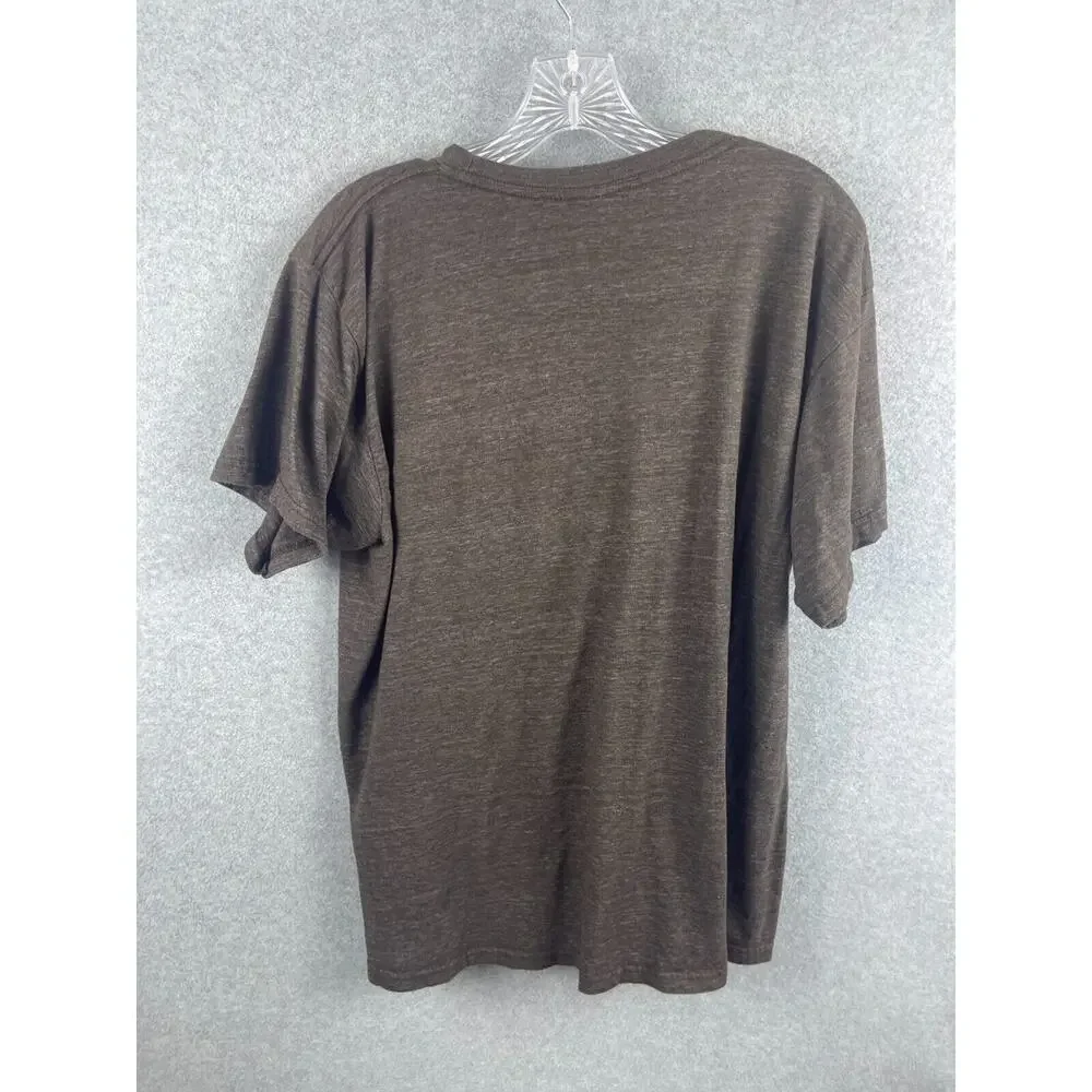 Guinness Beer Shirt Men's‎ XL Brown Short Sleeve Brewery Bar Tee Irish Stoudt